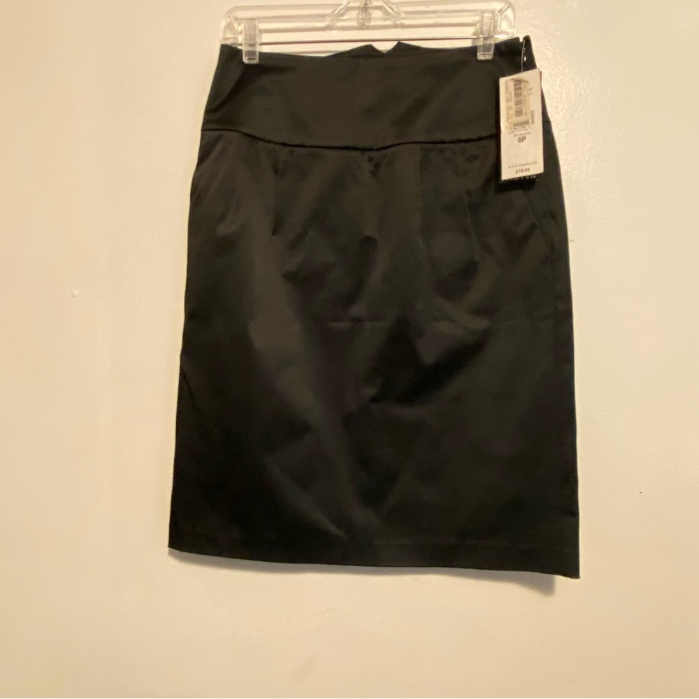 Nygard Elegant Black Women's Skirt Size 8 Petite Side Zip Goth Whimsigoth New‎